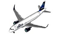 JetBlue Airbus A320neo Barcode