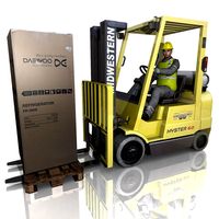 Forklift Driver3d model