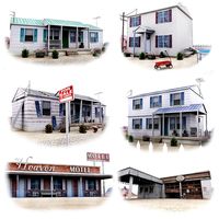 Town House Set3d model
