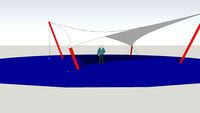 simple hypar 6m x 6m