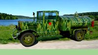 RED ARMY WW2 FUEL TANKER -SOVIET WW2 FUEL TANKER CAMOUFLAGED