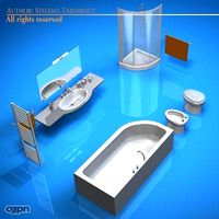 Bathroom elements3d model