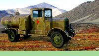 RED ARMY WW2 FUEL TANKER -SOVIET WW2 FUEL TANKER - CAMOUFLAGED