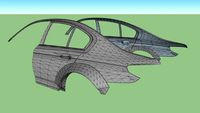 BMW M5 G30 Ghost Games Rear Fender