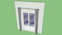 Doppio ordine di tende su finestra ad apertura dinamica - Double order of curtains on dynamic openin