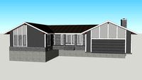 Contemporary ranch house (1960s-1970s suburban)