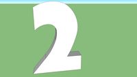 BBC 2 - The 2 in 3D (Based to the 1991-2001 ident)