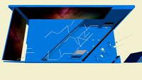 Angular facetted exhibition stand design