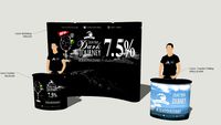 Fullmoon Dark Backdrop, Counter Curve Folding