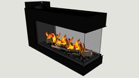 Bellfires Room Divider Large-3 frameless
