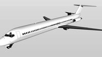 White Mcdonnell Douglas DC9-50 v1.0