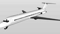 White Mcdonnell Douglas DC9-30 v1.0