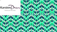 Tecido de Parede IKAT AZUL - Karsten Decor 20629 2