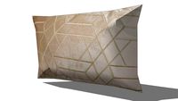 Coussin graphique coloris champagne 30x50cm ZOLA REF 167476 PRIX 17.99
