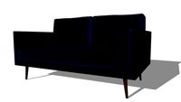 KANT Canapé 2 places en velours bleu nuit REF 166526 PRIX 699.00