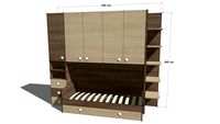 Cameretta bambini Alba con modifica libreria by Arredacasaonline