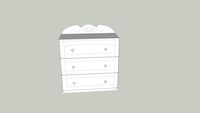 Dresser 90 BIANCO FIORI
