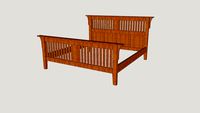 Craftsman style Kingsize bed frame