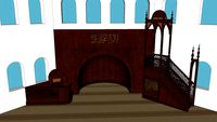Mosque Interior, mihrab, mimber..