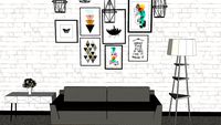 interior, sweet home, art, lukisan, ruangan,