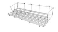 5 Row Aluminum Bleachers - Midfielder Series (27')