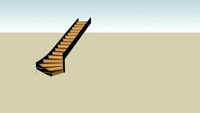 Escalier quart tournant