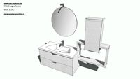 Mobile bagno Ly 07 tutto frassino bianco