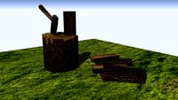 Chopped firewood