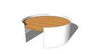 Moon Table Oak White Universo positivo