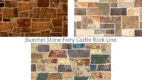 Buechel Stone Fiery Castle Rock Line - Architectural Thin Veneer Stone and Full Stone Veneer Masonry 6x6