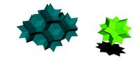 rhombic hexecontahedron Cluster