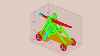 Modelagem 3D - Catapulta completa