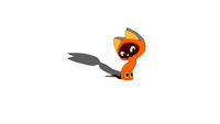 Cartoon kitten Gav flat 2D AlwaysFaceCamera