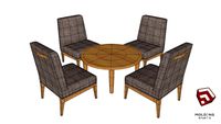 Restaurant Set Chair+table04
