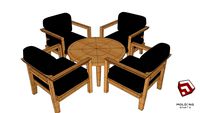 Restaurant Set Chair+table03