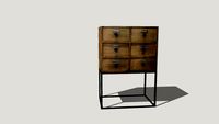 alter Schubladen -Schrank