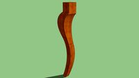 cabriole lukens foot ,leg , pied , fub , pé , фут , ayak