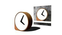 Cork corner stabilises minimal clock by Ilias Ernst