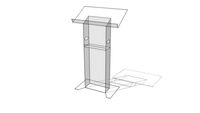 Perspex lectern