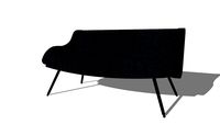 JOYCE Banquette 2 places en tissu anthracite REF 166024 PRIX 330.00