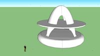 Flying saucer houseboat