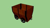 Berline en bois vide