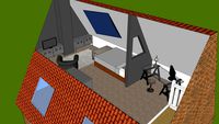chambre d'ado dans les combles