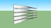 Terma Radiator Cyklon H 410 1000 O1