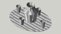 Steel Pitcher, Cups and Tray