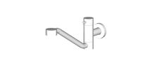 JUSTIME Kitchen Faucet (Wall-Mounted / Cold Only)_6796-9L-81CP