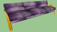 Mauve Velvet Sofa