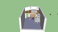 Bett im Zimmer