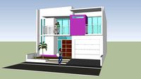 fachada vivienda minimalista