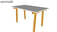 Mesa Cavaletto Retangular 6 Lugares